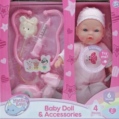 DRIM DISCOUNT Muñecas-Muñeco Bebé con Set Médico