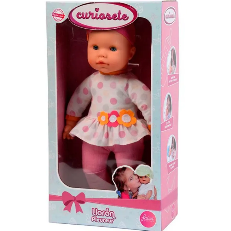 FALCA Muñecas-Muñeco Bebé Curiosete Llorón