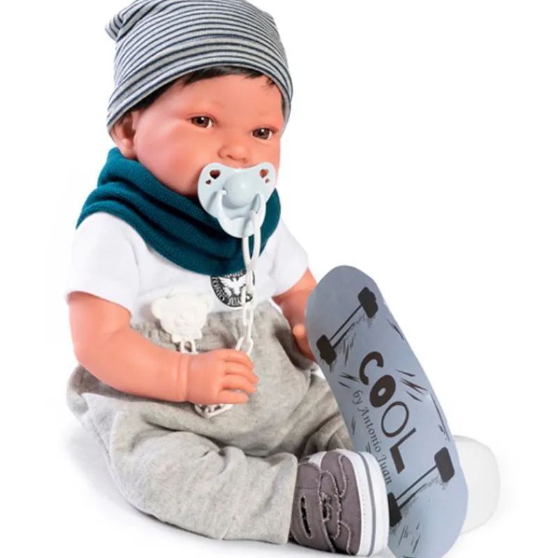 Muñeco Bebé Recién Nacido Pipo Skater*MUÑECAS ANTONIO JUAN Hot