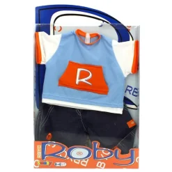 SMOBY Muñecas-Muñeco Roby Conjunto Camiseta Azul y Pantalón Tejano