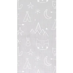 PIRULOS Ropa De Cuna-Muselina Bambú 120x120 cm Tipi Blanco