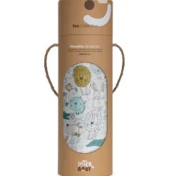 INTERBABY Ropa De Cuna-Muselina bambu 120*120 animalitos