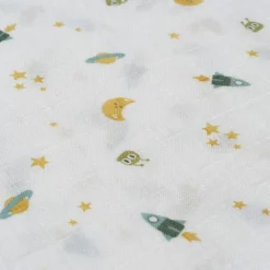 INTERBABY Ropa De Cuna-Muselina bambu 120*120 Espacio