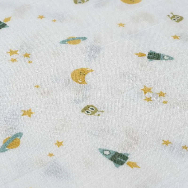 INTERBABY Ropa De Cuna-Muselina bambu 120*120 Espacio