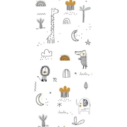 PIRULOS Ropa De Cuna-Muselina de Bambú Jungla blanco