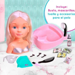 FAMOSA Muñecas|Juegos Y Juguetes De Imitación-Nancy Muñeca Hair Salon Rubia