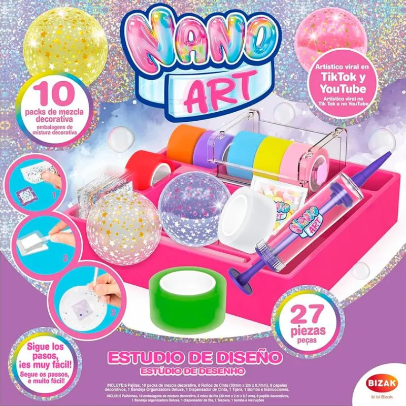 BIZAK Manualidades-Nano Art Estudio De Diseño Pack Deluxe