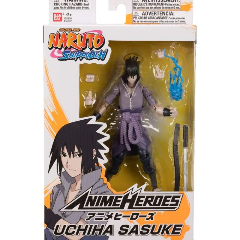 BANDAI Figuras Colección-Naruto Shippuden Anime Heroes Figura Sasuke Uchiha