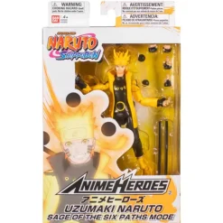 BANDAI Figuras Anime-Naruto Shippuden Anime Heroes Naruto Modo Six Path
