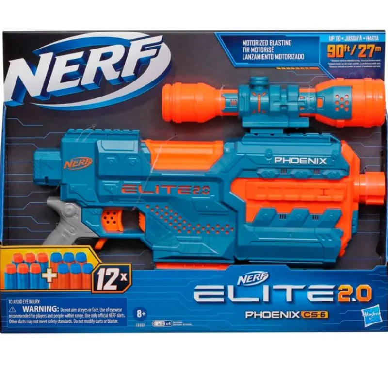HASBRO Juegos Y Juguetes De Imitación-Nerf Elite 2.0 Phoenix CS-6 Lanzador Motorizado