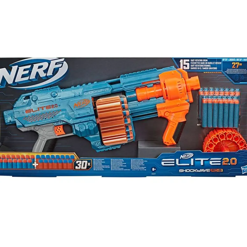 HASBRO Juegos Y Juguetes De Imitación-Nerf Elite 2.0 Shockwave RD-15