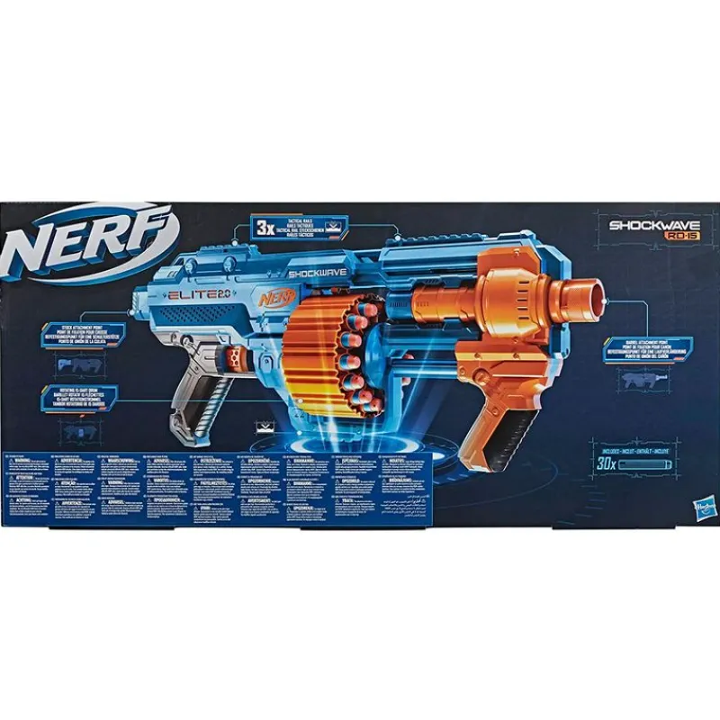 HASBRO Juegos Y Juguetes De Imitación-Nerf Elite 2.0 Shockwave RD-15