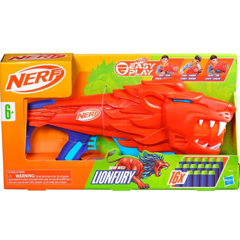 HASBRO Juegos Y Juguetes De Imitación-Nerf Junior Wild Lanzador Lionfury