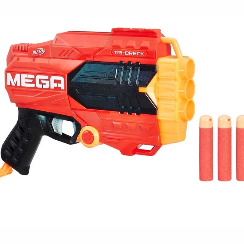 HASBRO Juegos Y Juguetes De Imitación-Nerf Mega Lanzador Tri Break