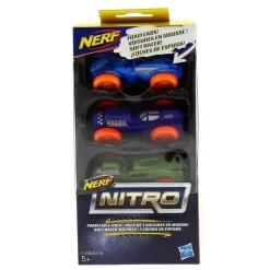 HASBRO Vehículos, Trenes Y Parkings-Nerf Nitro 3 Coches Espuma Surtidos