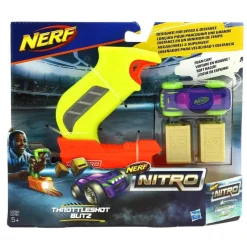 HASBRO Juegos Y Juguetes De Imitación-Nerf Nitro Throttleshot Blitz Amarillo