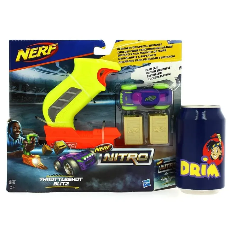 HASBRO Juegos Y Juguetes De Imitación-Nerf Nitro Throttleshot Blitz Amarillo