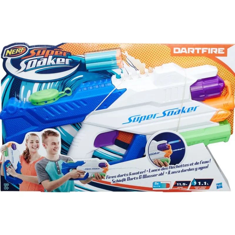 HASBRO Juegos Y Juguetes De Imitación|Aire Libre-Nerf Super Soaker Dartfire