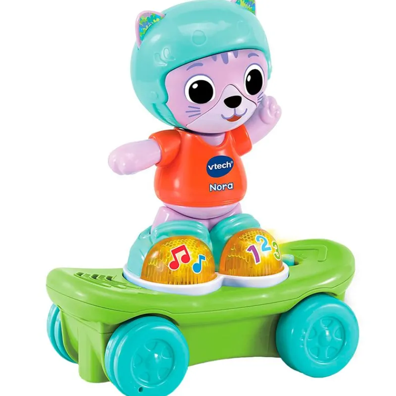 VTECH Primera Infancia Y Preescolar-Nora la Patinadora Gatita Interactiva