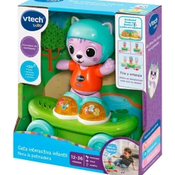 VTECH Primera Infancia Y Preescolar-Nora la Patinadora Gatita Interactiva