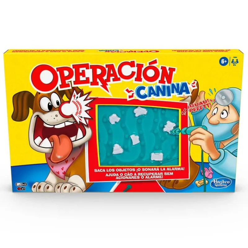 HASBRO Juegos De Mesa-Operación Canina Juego de Mesa