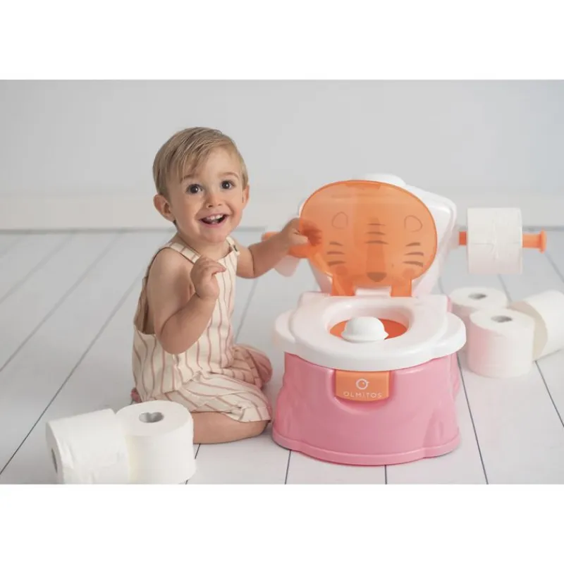 OLMITOS Orinales Y Reductores Wc-Orinal WC Funny Tiger Rosa