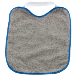 Pack 2 Baberos rizo con goma cuello Gris y Verde*VADEBEBE Online