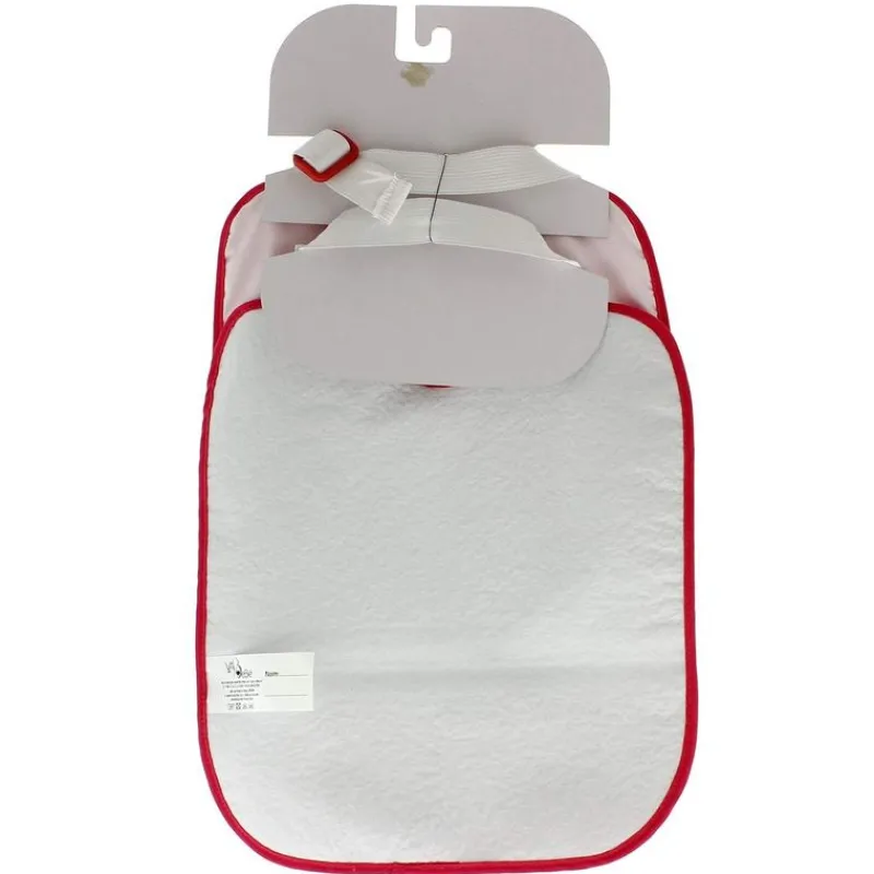 VADEBEBE Baberos-Pack 2 Baberos rizo con goma ajustable Rosa/Lila