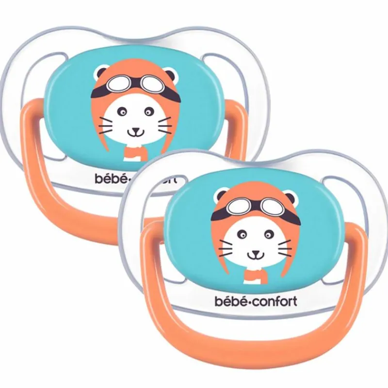 Pack 2 Chupetes Azul/Naranja 18-36M*BEBE CONFORT Discount