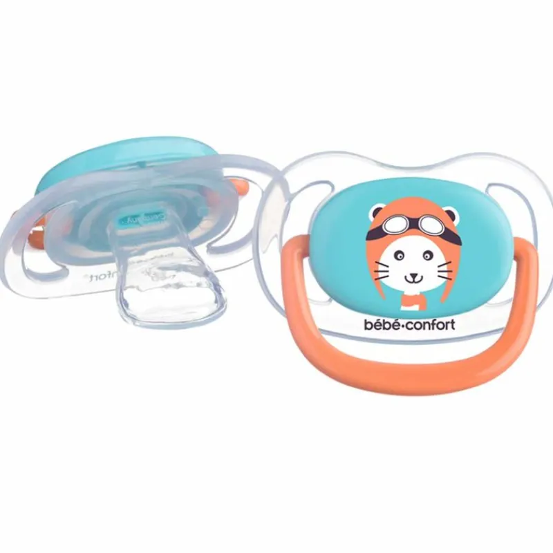 Pack 2 Chupetes Azul/Naranja 18-36M*BEBE CONFORT Discount