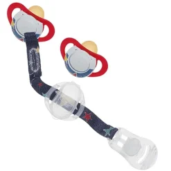 Pack 2 chupetes con clip Denim +12 m*CHICCO New