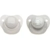 Pack 2 chupetes de 6-18m Gris*KIOKIDS Clearance
