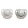 Pack 2 chupetes de 0-6m Gris*KIOKIDS Clearance
