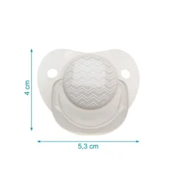 Pack 2 chupetes de 0-6m Gris*KIOKIDS Clearance