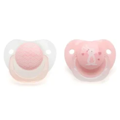 KIOKIDS Chupetes Y Dentición-Pack 2 chupetes de 6-18m Rosa