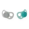 Pack 2 Chupetes de Silicona 0-6 M Turquesa/ Gris*TWISTSHAKE Online