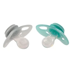 Pack 2 Chupetes de Silicona 0-6 M Turquesa/ Gris*TWISTSHAKE Online