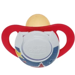 CHICCO Chupetes Y Dentición-Pack 2 chupetes Denim 12 m + clip sujetachupete