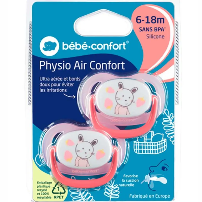 Pack 2 Chupetes Gardener Rosa 18-36M*BEBE CONFORT Clearance