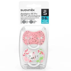 Pack 2 chupetes 0-6m Jungle Rosa*SUAVINEX Best