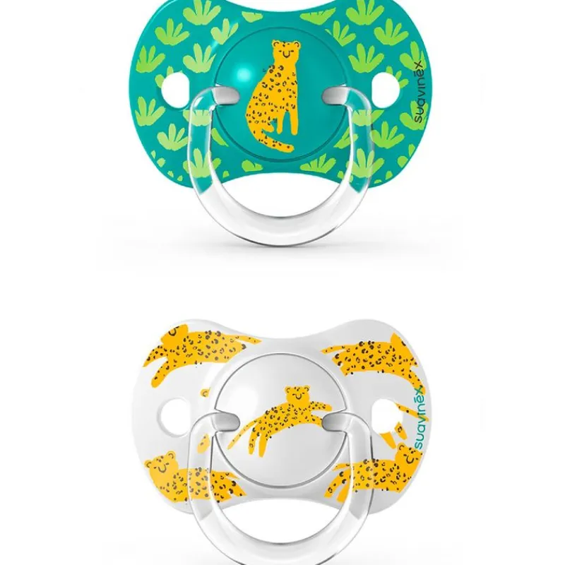 Pack 2 chupetes 0-6m Jungle Verde*SUAVINEX Outlet