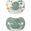 SUAVINEX Chupetes Y Dentición-Pack 2 chupetes +18M Walk Verde