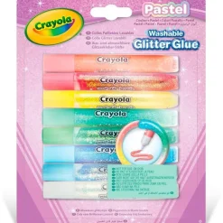 CRAYOLA Manualidades-Pack 8 Pegamentos con Purpurina Lavable