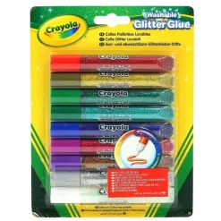 CRAYOLA Manualidades-Pack 9 Pegamentos Purpurina Lavables