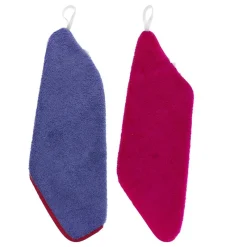 Pack 2 toallitas de guarderia lila/rosa*VADEBEBE Outlet