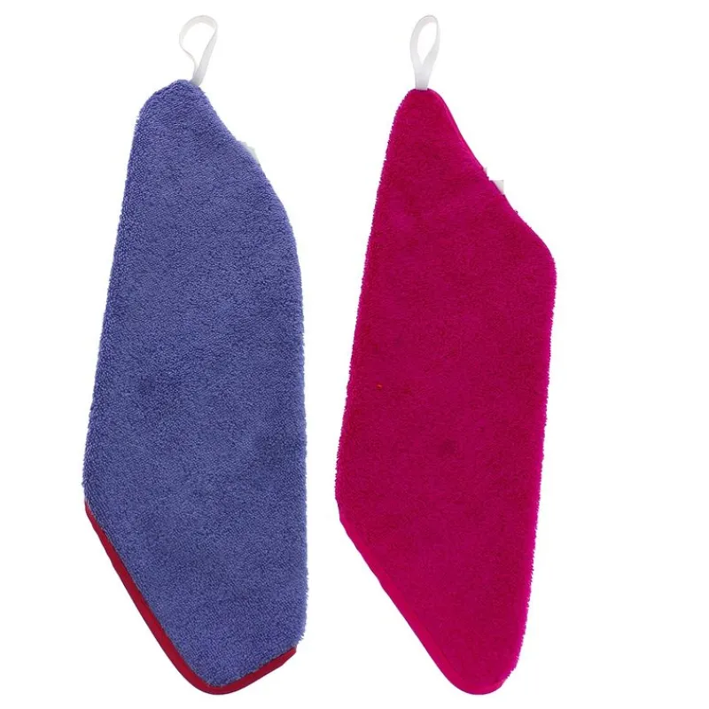 Pack 2 toallitas de guarderia lila/rosa*VADEBEBE Outlet