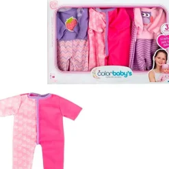COLOR BABY Muñecas-Pack 3 Trajes Muñeca Bebé