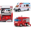 DRIM DISCOUNT Vehículos, Trenes Y Parkings-Pack 2 Vehículos de Emergencia