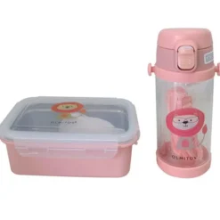 OLMITOS Botellas Y Cantimploras-Pack Almuerzo Botella Tritán + Fiambrera León