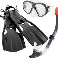 INTEX Aire Libre-Pack Buceo Gafas + Tubo + Aletas 14 Años